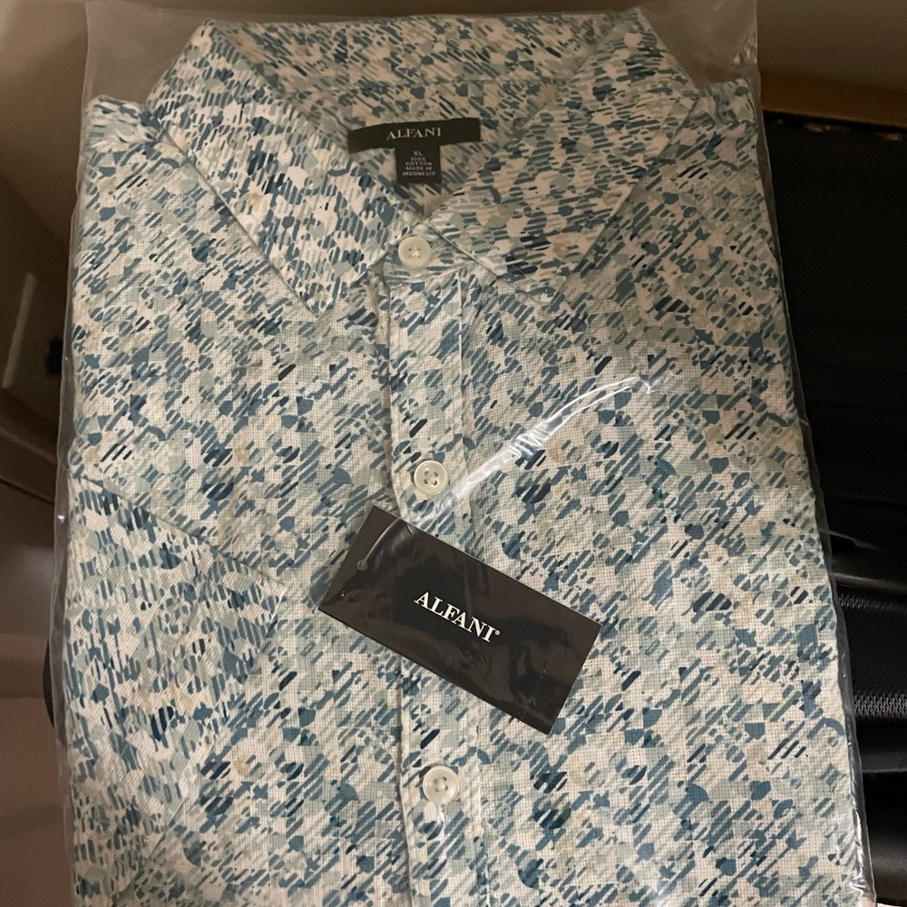 Alfani short sleeve shirt XL new